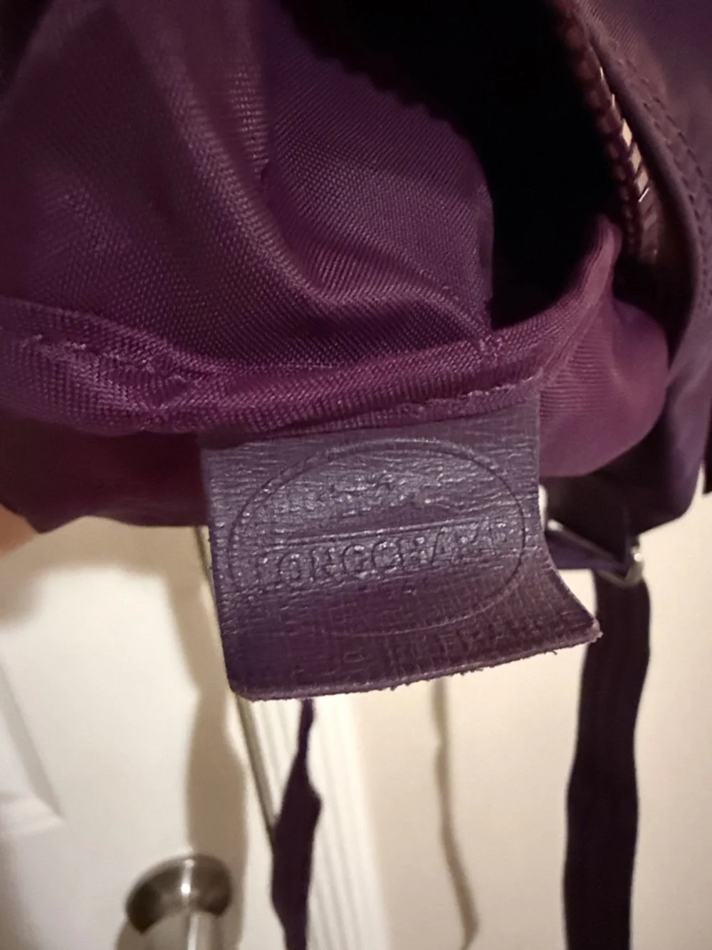 Longchamp Plum Le Pliage Neo Nylon Crossbody Handbag - Picture 7 of 8